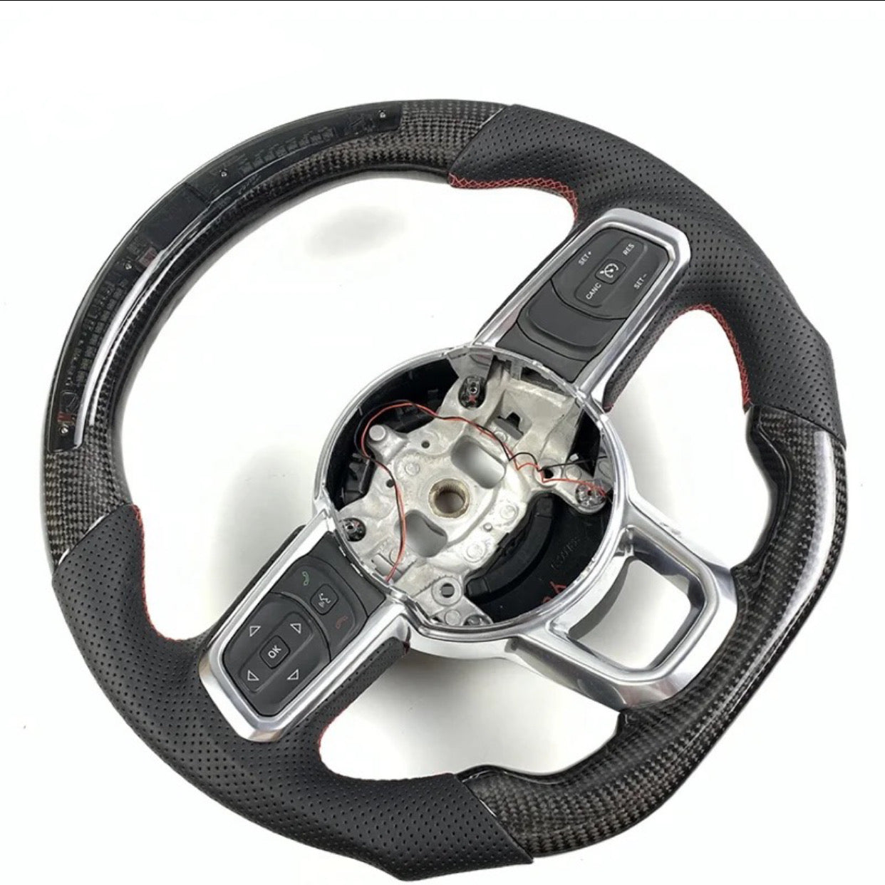 2018-2024 Jeep Wrangler Carbon Fiber Steering Wheel (Customizable)