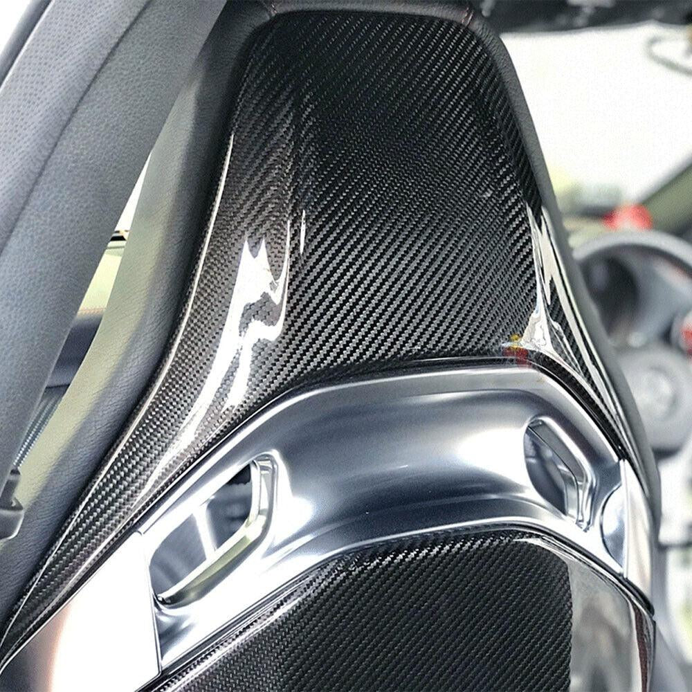 Carbon Fiber Seat Trim For AMG Mercedes Benz A45/CLA45/GLA45/E63/C63