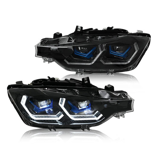 2013-2018 BMW 3-Series G80 Style Laser LED Headlights W/ Start Up Animation F30/F80/F35/F31 M3 328i 335i