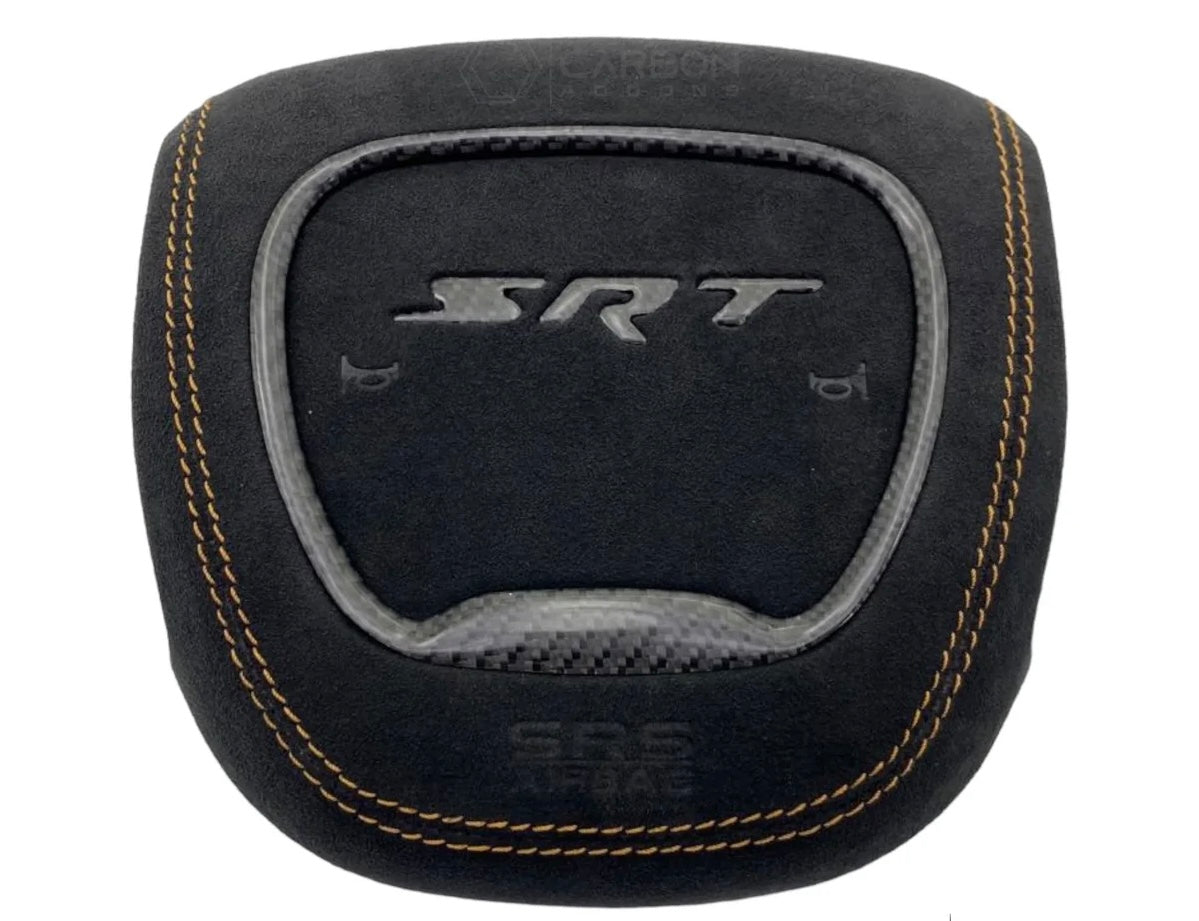 2015+ Dodge Charger/Challenger/Durango/Jeep Custom Air Bag Housing (Alcantara/Leather)