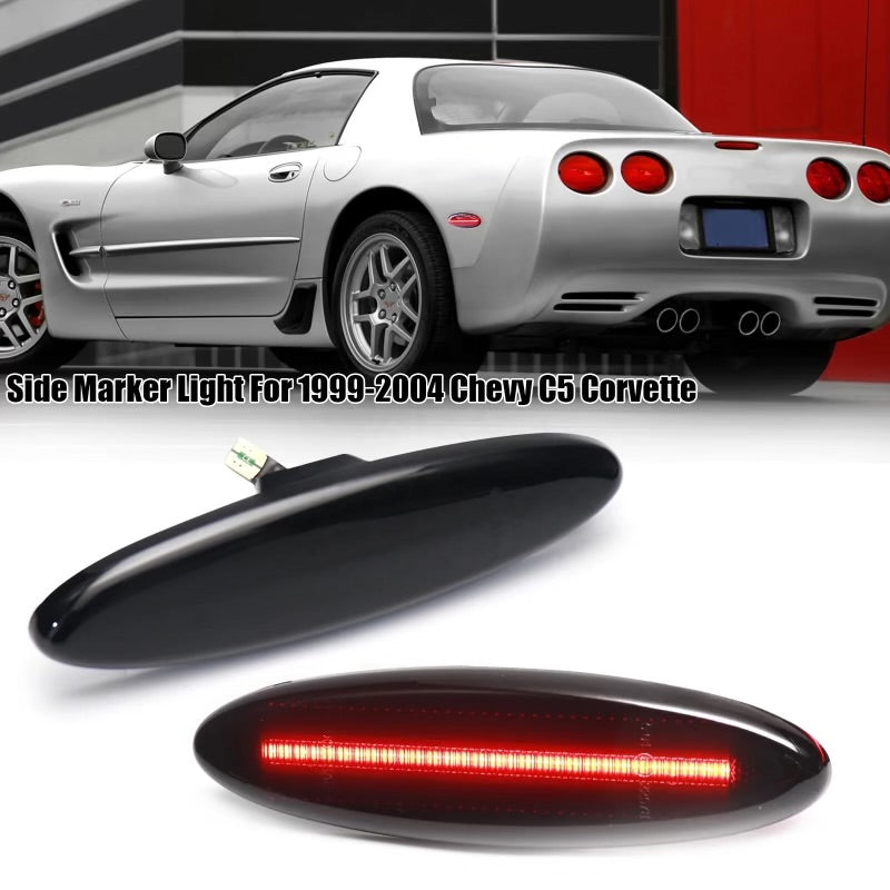 OAC 97-04 Single/Triple Strip Smoked LED Side Marker Lights for C5 Corvette (Rear Side Marker)