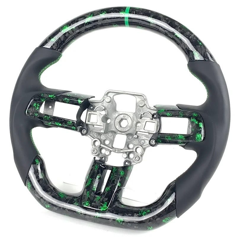 2015-2023 Ford Mustang Carbon Fiber Steering Wheel (Customizable)