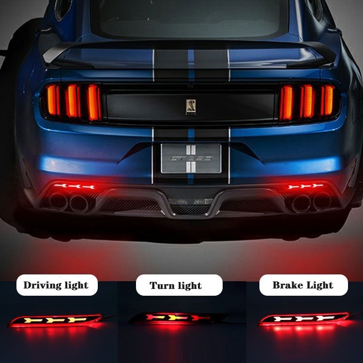 3in1 Rear Bumper LED Lights For Mustang 15-20