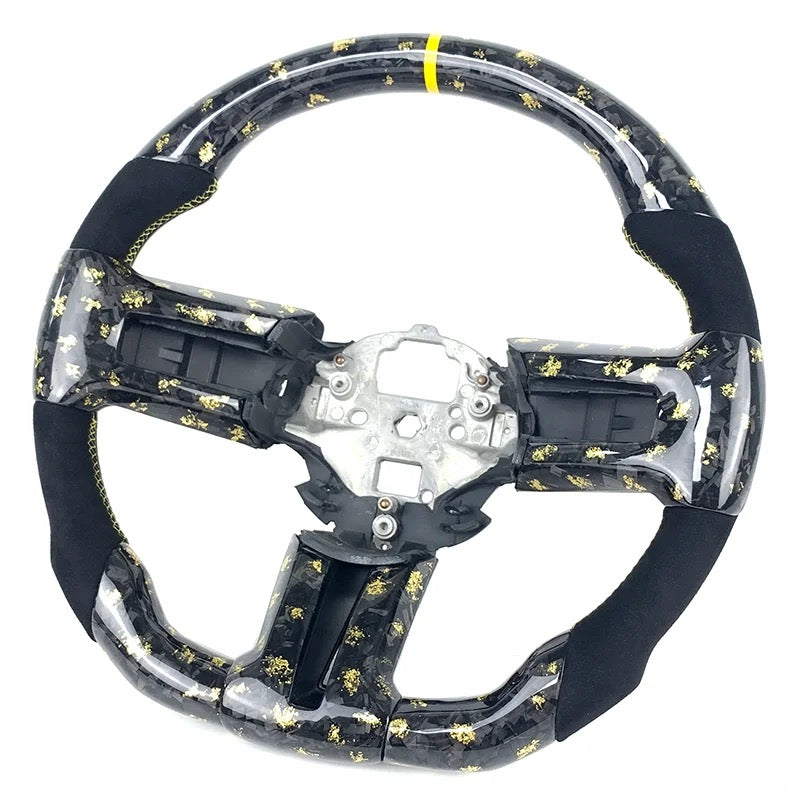 2010-2014 Ford Mustang GT V6 Carbon Fiber Steering Wheel (Customizable)