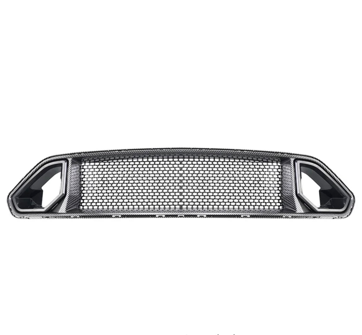 18-23' Ford Mustang OAC Style Front Grille (Black/Carbon Fiber)