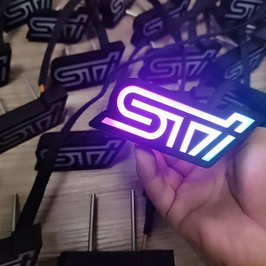 OAC Subaru “STI”  Badge With Flow/Dynamic RGB MultiColor Function (App/Remote Controlled)