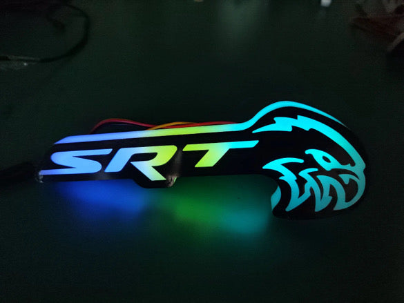 OAC “SRT Trackhawk” Badge With Flow/Dynamic RGB Multicolor Function Jeep Grand Cherokee (Remote/App Controlled)