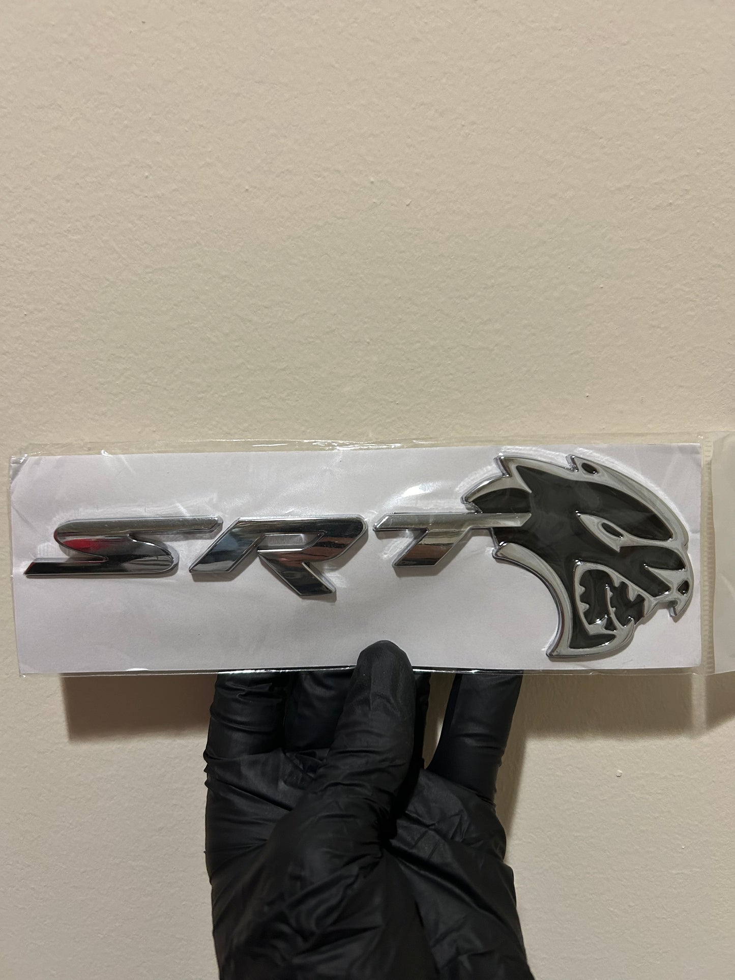 SRT Hellcat Badge (Chrome & Black)